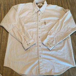 Men's Columbia Long Sleeve Button Down Shooting Hunting Shirt, Large